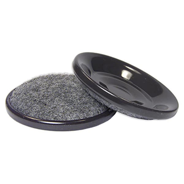 Richelieu 1.56 in. TruGuard Round Furniture Cup Carpet Base with Hard Shell, 4PK 235951 - main